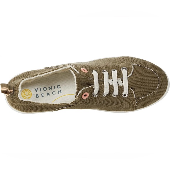 Vionic | Olive Waffle Knit Pismo Sneaker - Women - Picture 10 of 11